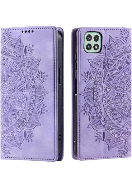 Samsung Galaxy A22 5g Pu Deri Kart Ekleme Darbeye Kapak (Yurt Dışından)