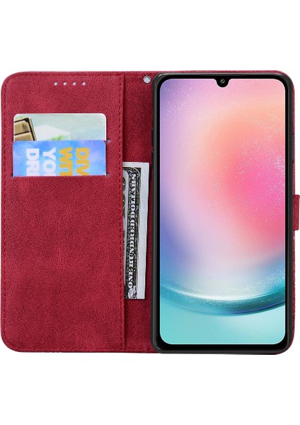 Samsung Galaxy S23 Fe 5g Büyük Kelebek Deri Cüzdan Kart ile (Yurt Dışından)