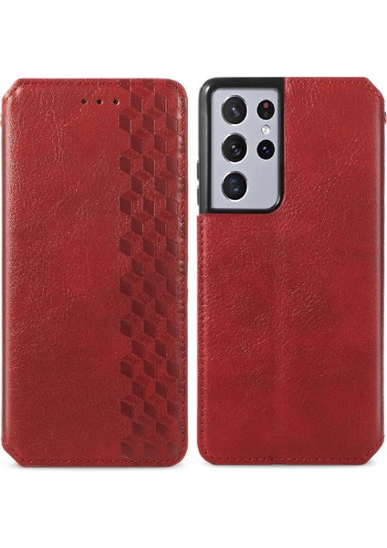 Samsung Galaxy S21 Ultra Zarif Iş Cüzdan Fonksiyonu Için Kılıf Çevirin (Yurt Dışından) fırsatları