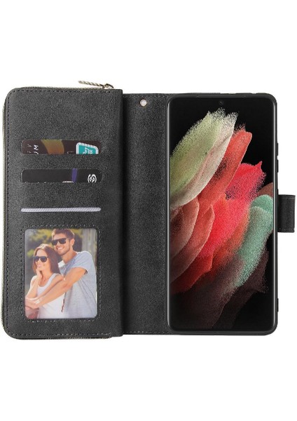 Samsung Galaxy S21 Ultra Fermuarlı Cebi El Kayışı Cüzdan 9 (Yurt Dışından) fiyatları
