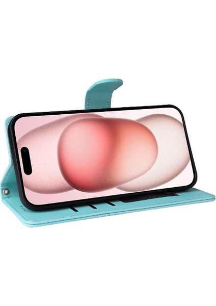 Iphone 15 Için Flip Case Deri Kılıf Cüzdan Darbeye Basit Iş (Yurt Dışından) modelleri