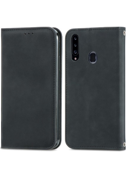 Samsung A20S Darbeye Kapak Kapak Kılıf Cüzdan Basit (Yurt Dışından) fırsatları