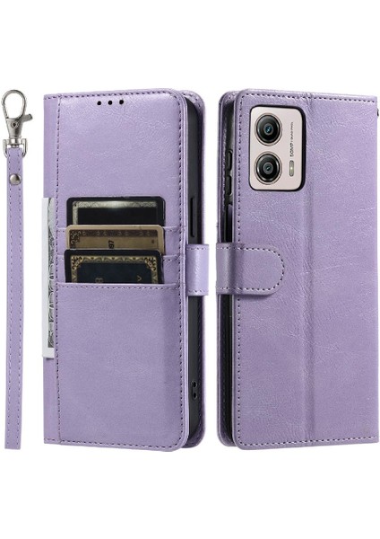 Motorola Moto G54 5g Kickstand Pu Deri 6 Kart Yuvaları Için Flip Case (Yurt Dışından)