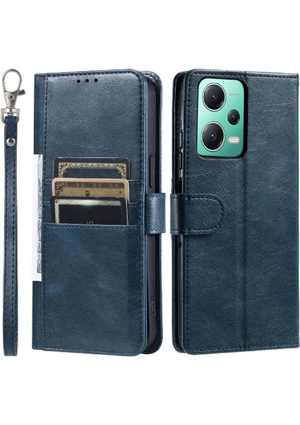 Xiaomi Poco X5 5g Için Flip Case Kickstand Cüzdan Pu Deri 6 Kart Yuvaları (Yurt Dışından)