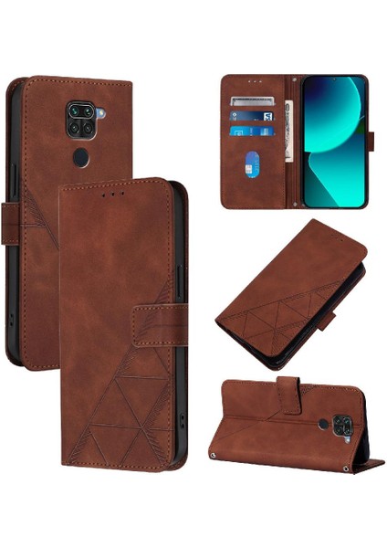 Xiaomi Redmi Için Not 9 4g Pu Deri Cüzdan Kapak Çevirin Folio Kitap (Yurt Dışından)