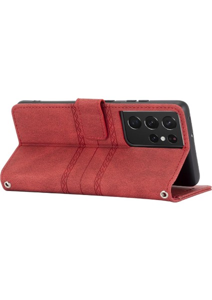 Samsung Galaxy S21 Ultra 5g Için Flip Case Pu Deri Cüzdan Kılıf Kapatma (Yurt Dışından) fırsatları