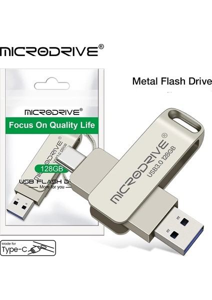 256GB.128GB.64GB. Type-C To USB 3.0 Hızlı Sağlam USB Flash Bellek Otg Çift Giriş Orjinal