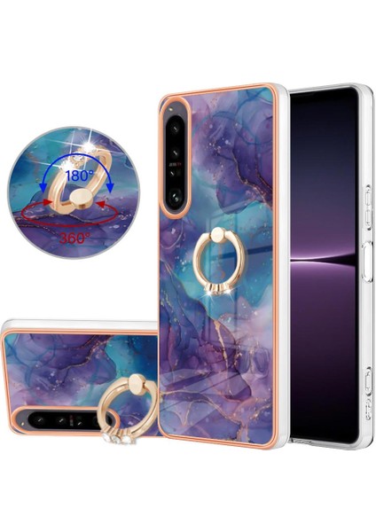 Sony Xperia 1 Iv Mermer Darbeye Dayanıklı Tpu Silikon 360 &deg; Dönebilir (Yurt Dışından)