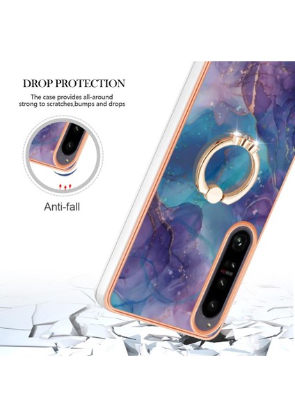 Sony Xperia 1 Iv Mermer Darbeye Dayanıklı Tpu Silikon 360 &deg; Dönebilir (Yurt Dışından) modelleri