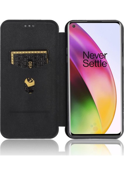 Kart ile Oneplus 8 Deri Folio Flip Case Tam Koruma Için Kılıf (Yurt Dışından)