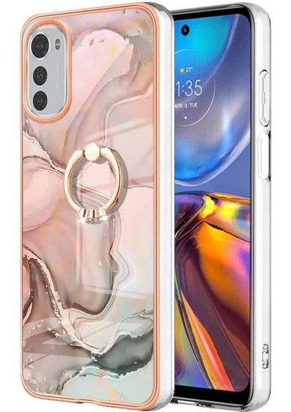 Motorola Moto Motorola 4g Tampon Mermer Darbeye Tpu Silikon 360 &deg; Için Kılıf (Yurt Dışından)