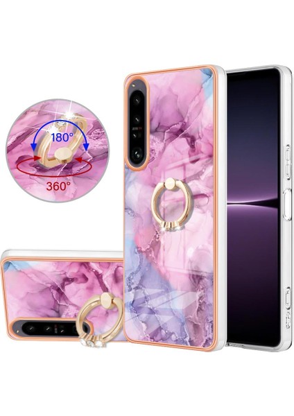 Sony Xperia 1 Iv Mermer Darbeye Dayanıklı Tpu Silikon 360 &deg; Dönebilir (Yurt Dışından)