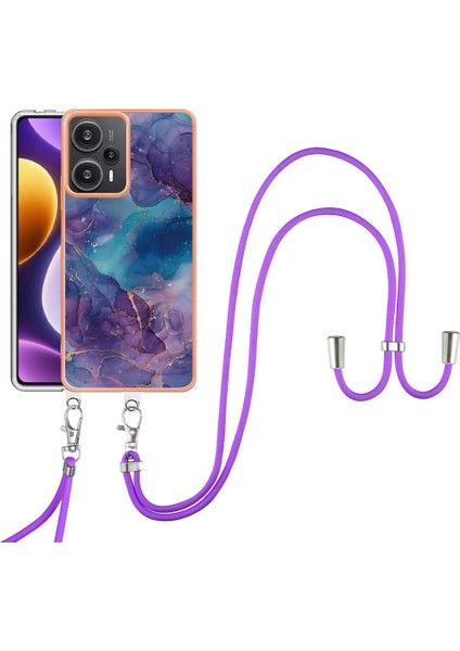 Xiaomi Poco F5 5g Kapak Yumuşak Tpu Tampon Mermer Ayrılabilir Kayış (Yurt Dışından)