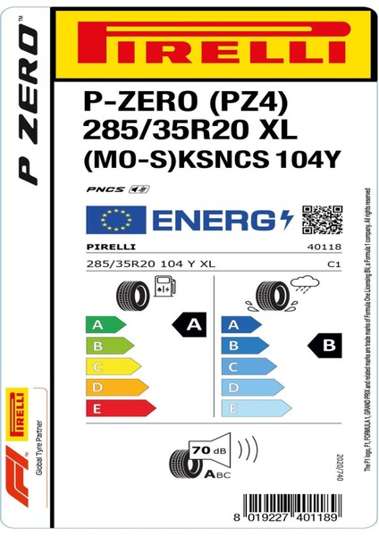 285/35 R20 104Y Xl P-Zero (Pz4) (Mo-S) Ks Pncs Oto Yaz Lastiği (Üretim Yılı: 2024) fırsatları