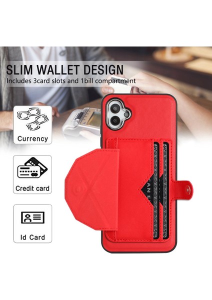 Samsung Galaxy A04E Premium Pu Deri Kickstand Koruyucu Kapak (Yurt Dışından) fırsatları