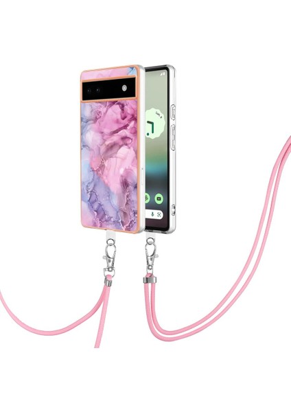 Google Piksel 6A 5g Ayrılabilir Kayış Crossbody Kordon Yumuşak Tpu Için Kılıf (Yurt Dışından)