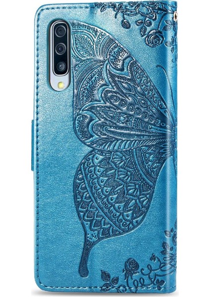 Samsung A50 Kanat Cüzdan Kelebek Çok Renkli Iş Için Kılıf (Yurt Dışından)