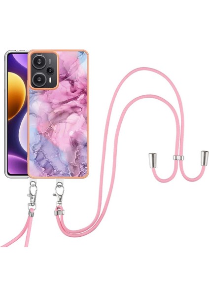 Xiaomi Poco F5 5g Kapak Yumuşak Tpu Tampon Mermer Ayrılabilir Kayış (Yurt Dışından)