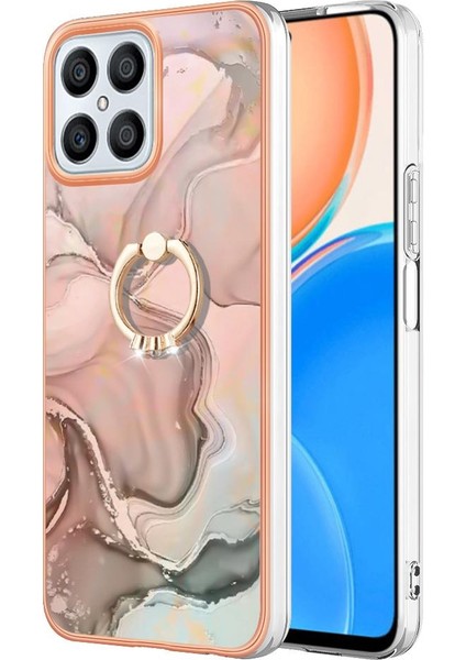 Onur X8 4g Tampon Için Kılıf 360 &deg; Dönebilir Halka Mermer Darbeye Tpu (Yurt Dışından)