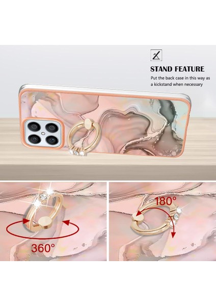 Onur X8 4g Tampon Için Kılıf 360 &deg; Dönebilir Halka Mermer Darbeye Tpu (Yurt Dışından) fırsatları
