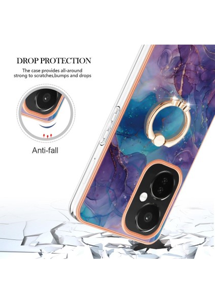 Oneplus Nord Ce 3 5g Mermer Darbeye Tpu Silikon 360 &deg; Halka (Yurt Dışından)