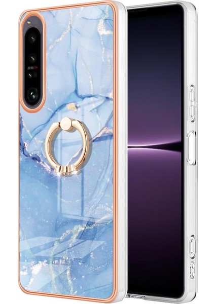 Sony Xperia 1 Iv Mermer Darbeye Dayanıklı Tpu Silikon 360 &deg; Dönebilir (Yurt Dışından)
