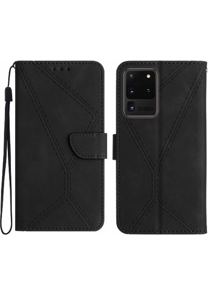 Samsung Galaxy S20 Ultra Telefon Kılıfı Yumuşak Pu Deri Yüksek Kalite (Yurt Dışından)