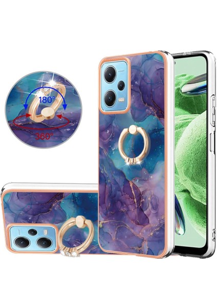 Xiaomi Redmi Not 12 5g 360 &deg; Dönebilir Halka Mermer Darbeye Tpu (Yurt Dışından) modelleri