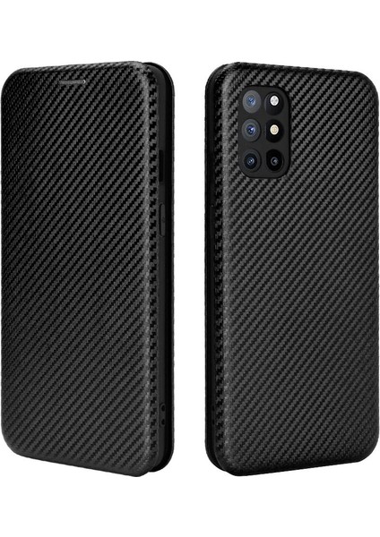 Oneplus 8t Için Kılıf Tam Koruma Deri Folio Flip Case Kart Karbon (Yurt Dışından)