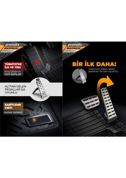 4d Havuzlu Paspas Maximum 5 Parça Siyah