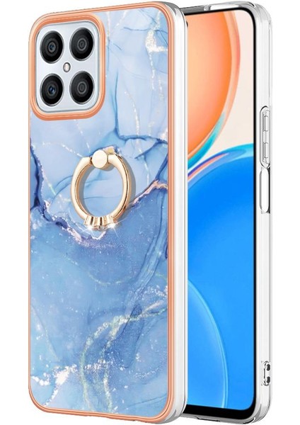 Onur X8 4g Tampon Için Kılıf 360 &deg; Dönebilir Halka Mermer Darbeye Tpu (Yurt Dışından)