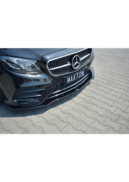 Mercedes W213 Ön Tampon Altı Lip 3 Parça Kulaklı 2014+ E Class