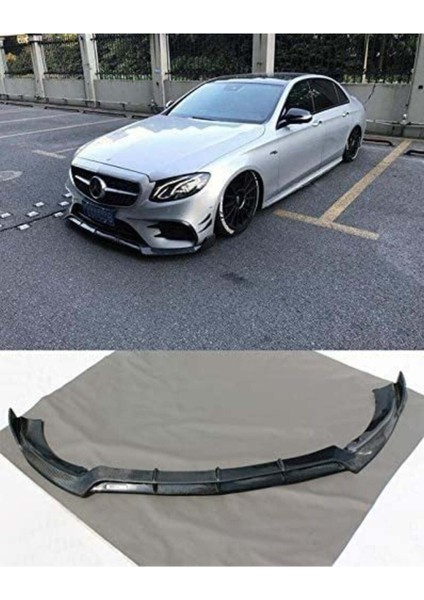 Mercedes W213 Ön Tampon Altı Lip 3 Parça Kulaklı 2014+ E Class