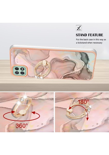 Samsung Galaxy A22 5g Tampon 360 &deg; Dönebilir Halka Mermer Tpu Için Kılıf (Yurt Dışından) modelleri