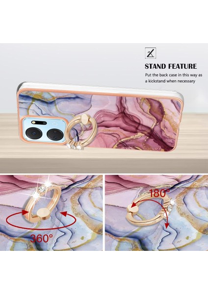 Onur X7A 360 &deg; Dönebilir Halka Tampon Mermer Darbeye Tpu Için Kılıf (Yurt Dışından) fırsatları