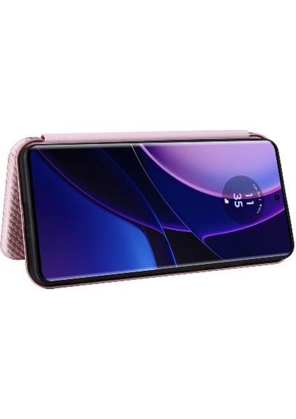 Kart Sahibi ile Motorola Moto EDGE40 Deri Folio Flip Case Için Kılıf (Yurt Dışından)