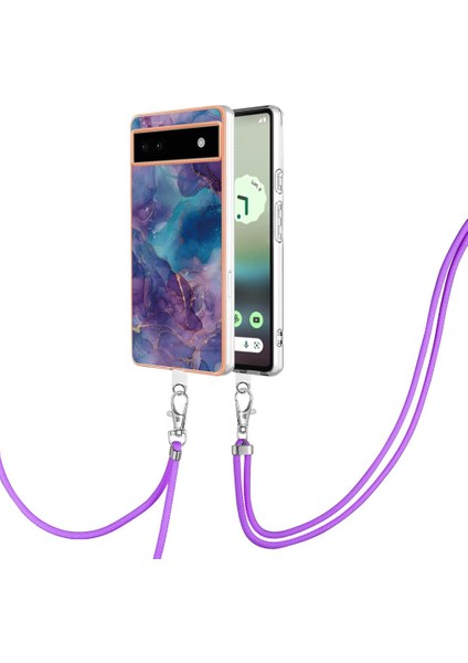 Google Piksel 6A 5g Ayrılabilir Kayış Crossbody Kordon Yumuşak Tpu Için Kılıf (Yurt Dışından)