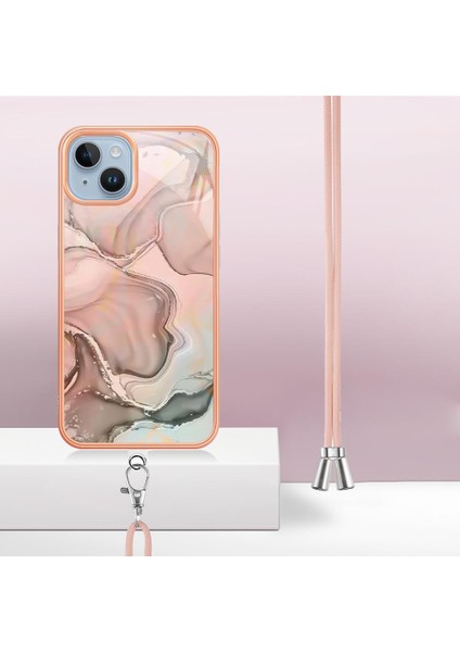 IPhone 14 Kapak Mermer Ayrılabilir Kayış Crossbody Kordon Yumuşak (Yurt Dışından) indirimleri
