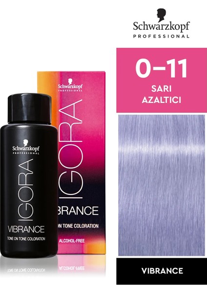 Schwarzkopf Igora Vibrance 0-11 Sarı Azaltıcı Saç Boyası 60 Ml