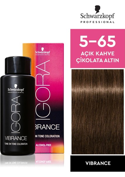 Schwarzkopf Igora Vibrance 5-65 Açık Kahve Çikolata Altın Saç Boyası 60ml