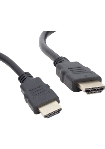 Plastik Düz Siyah 50 cm Poşetli HDMI Kablo (2818)