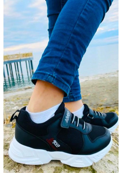 Eco Conscious-x Sneaker Hafif ve Rahat Unisex Çocuk Spor Ayakkabı Siyah Beyaz AVRCONX modelleri