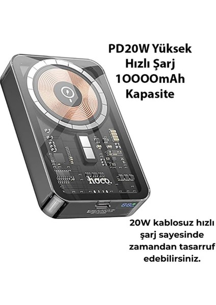 Hc Seri Magsafe Uyumlu Manyetik PD20W 10000MAH Powerbank Iphone 12 13 14 15 Pro Max Powerbank