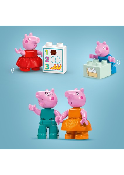 ® DUPLO® Peppa Pig Süpermarket 10434 - 2 Yaş ve Üzeri Çocuklar için Peppa Pig Minifigürü İçeren Eğitici Oyuncak Yapım Seti (70 Parça)