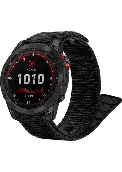 Garmin Forerunner 945 Blue Bundle Kordon Ultrafit Hasırlı Woven Siyah