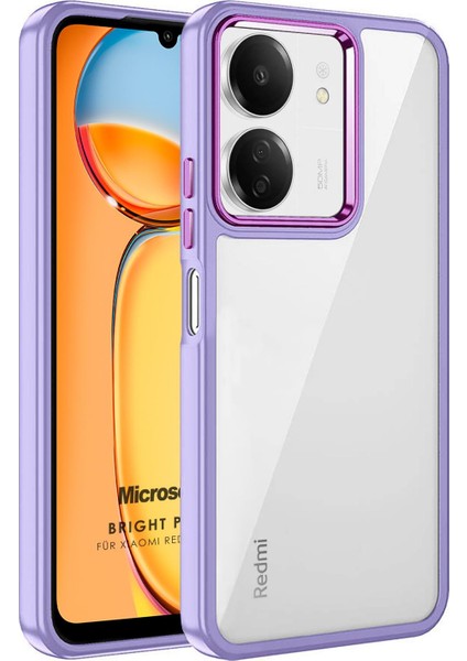 Xiaomi Poco C65 Kılıf Bright Planet Lila
