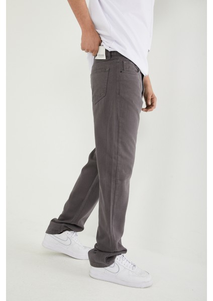 MODA1SİN Erkek Düz Cepli Gri Baggy Pantolon fiyatları