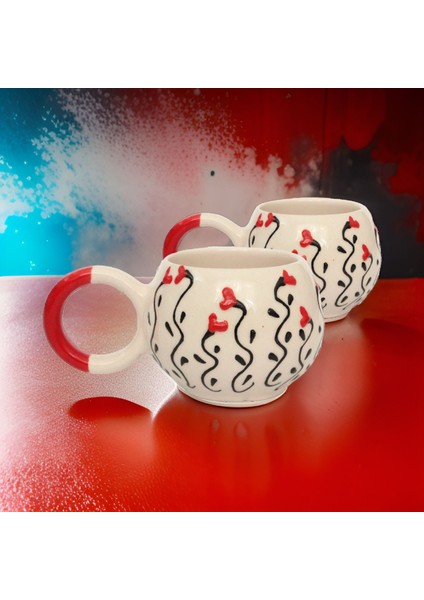 Ilbay Seramik 2 Li Ece Modern Sevgili Kupa Bardak Mug modelleri