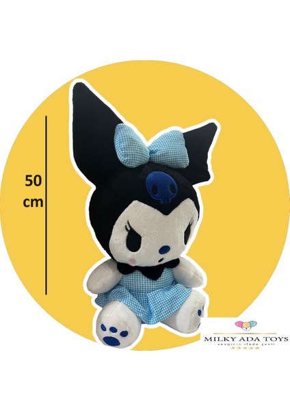 Kuromi Peluş 50 cm Çok Renkli Kaliteli Kumaş Oyun ve Uyku Arkadaşı