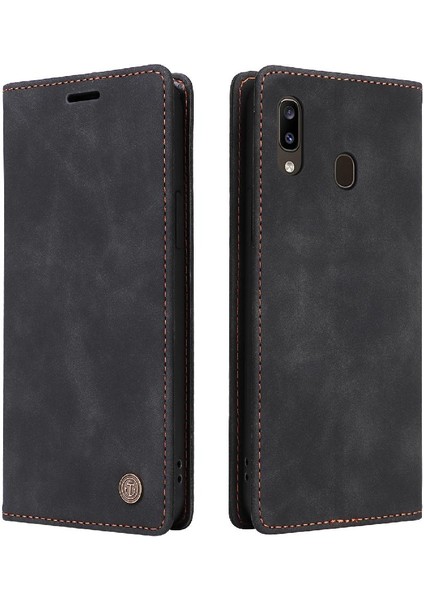 Samsung Galaxy A20 Için Flip CASE/A30 Deri Kılıf Kapak Kapak Darbeye (Yurt Dışından)